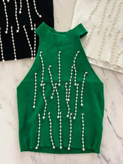 GREEN PEARL CROP TOP