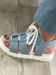 DENIM SANDALS