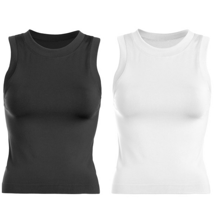 SMOOTH LONG TANK TOPS