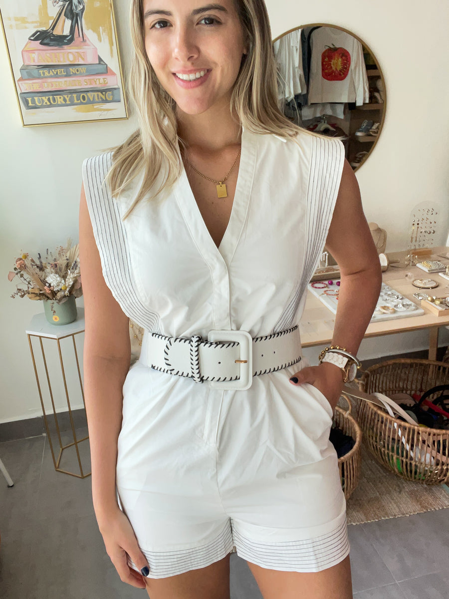 WHITE ELEGANT ROMPER