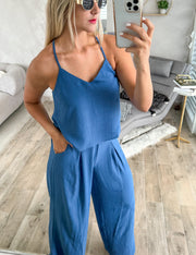 *PRE-ORDERS ARE FINAL SALE* BLUE TOP & PANT SET