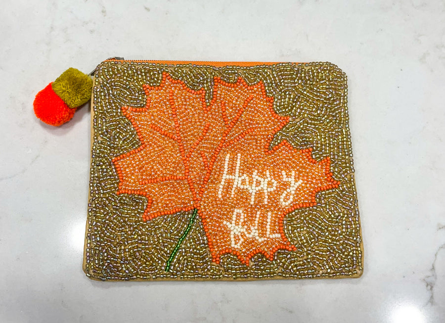 HAPPY FALL COIN POUCH