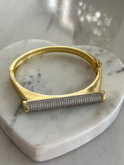 TWO TONE BAR BANGLE