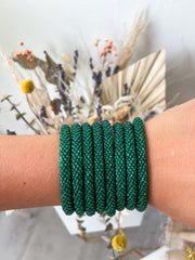 DARK GREEN ORIGINAL ROLL ON BRACELET