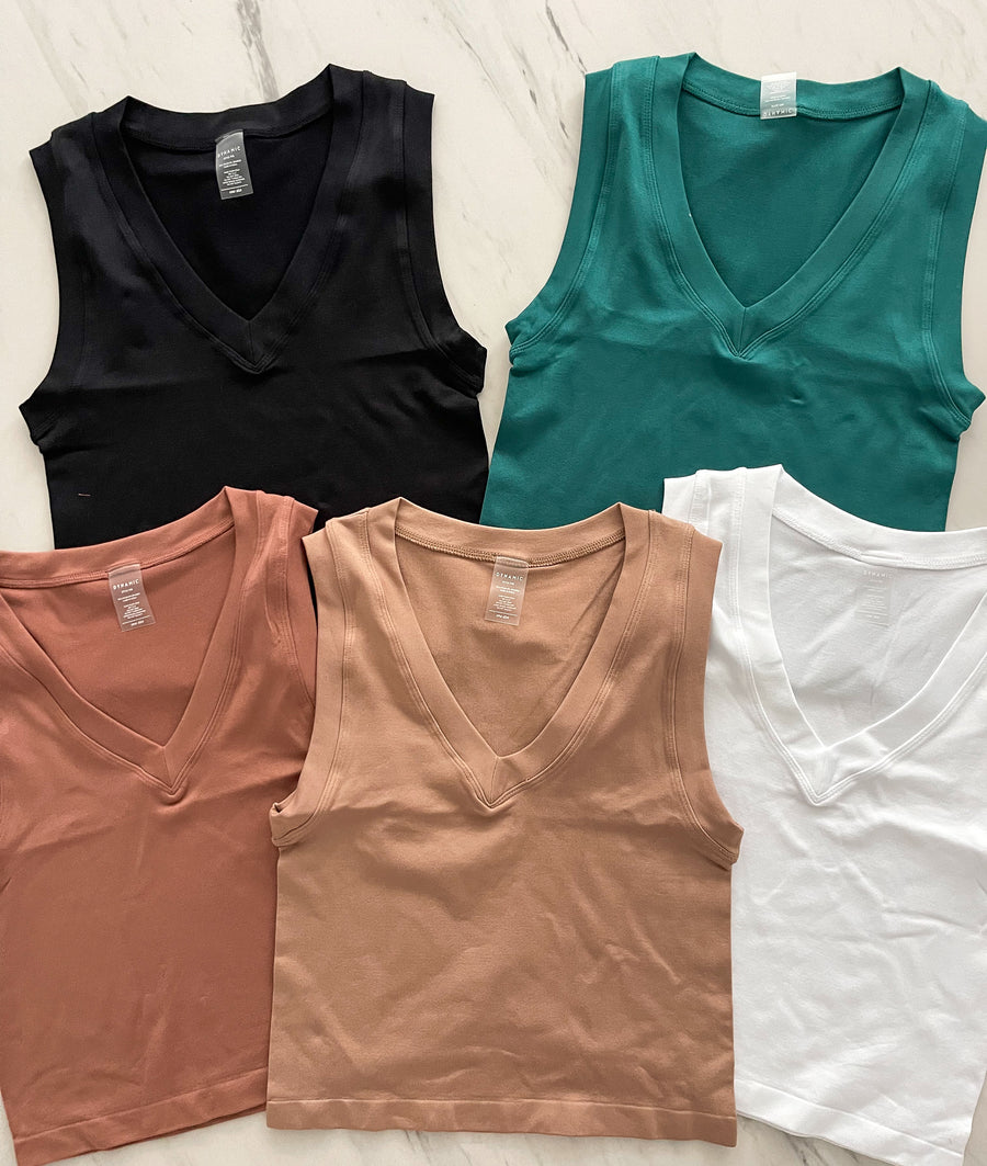 SMOOTH V-NECK BASIC TOP