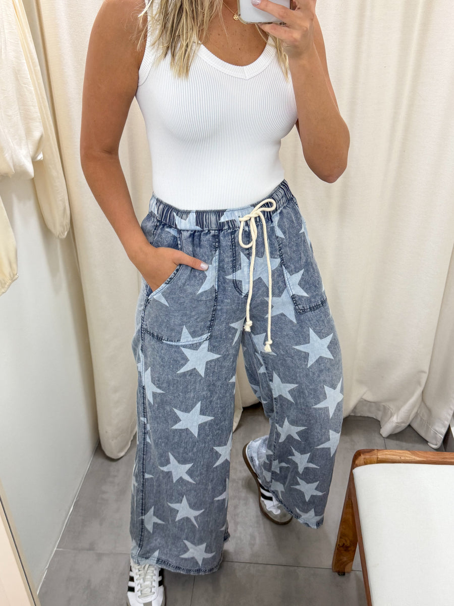 STAR TENCEL PANTS