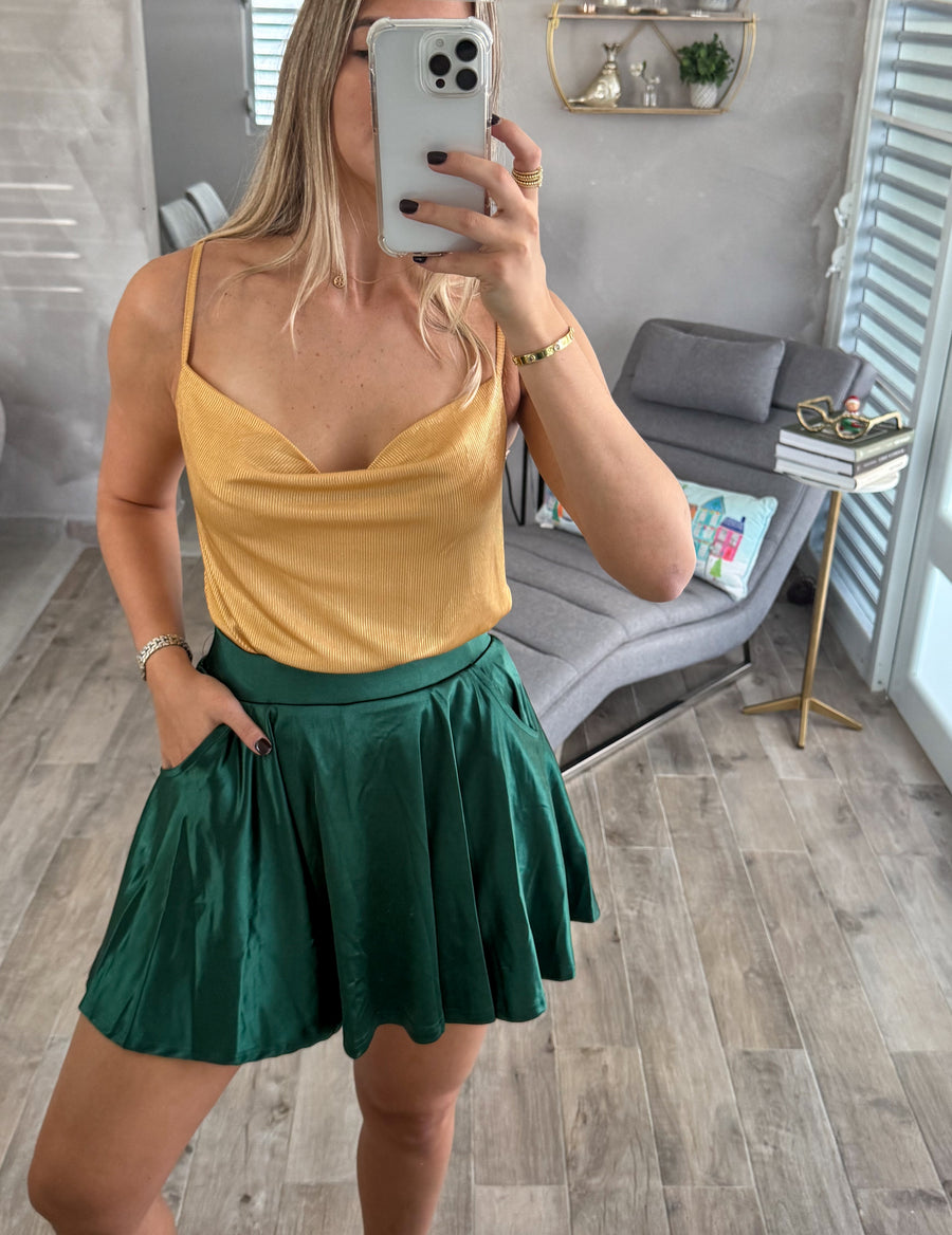 HUNTER GREEN SKORT