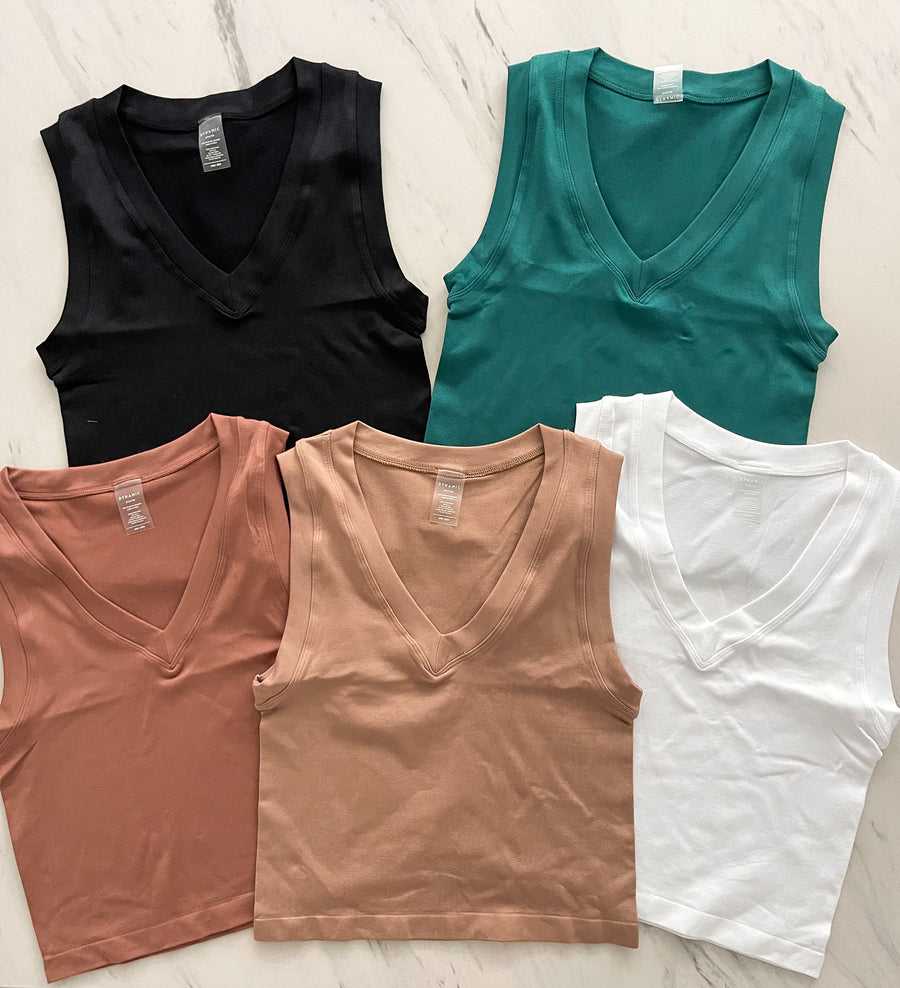 SMOOTH V-NECK BASIC TOP