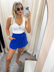 ROYAL BLUE SKORT