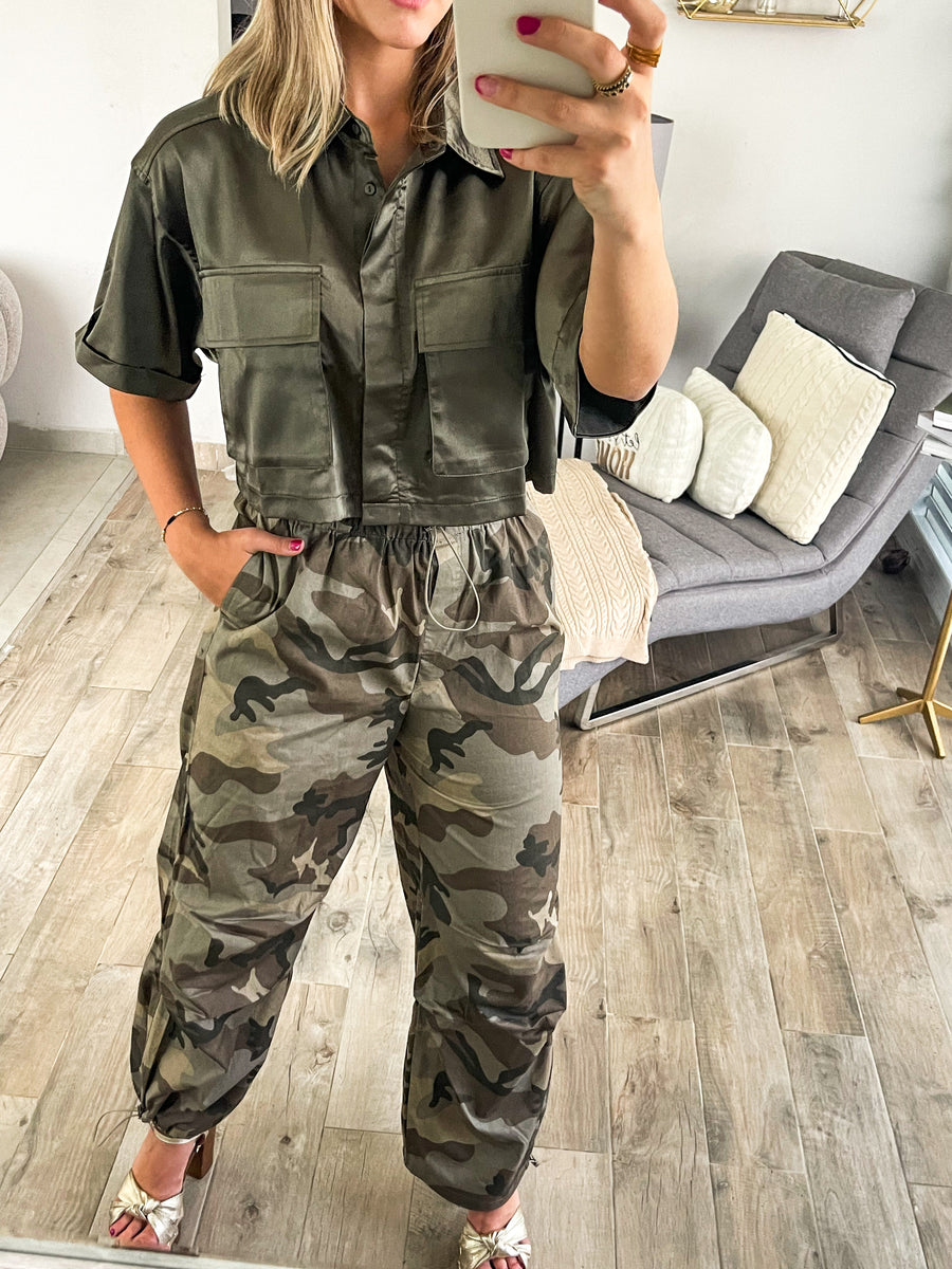 CAMO PARACHUTE JOGGER