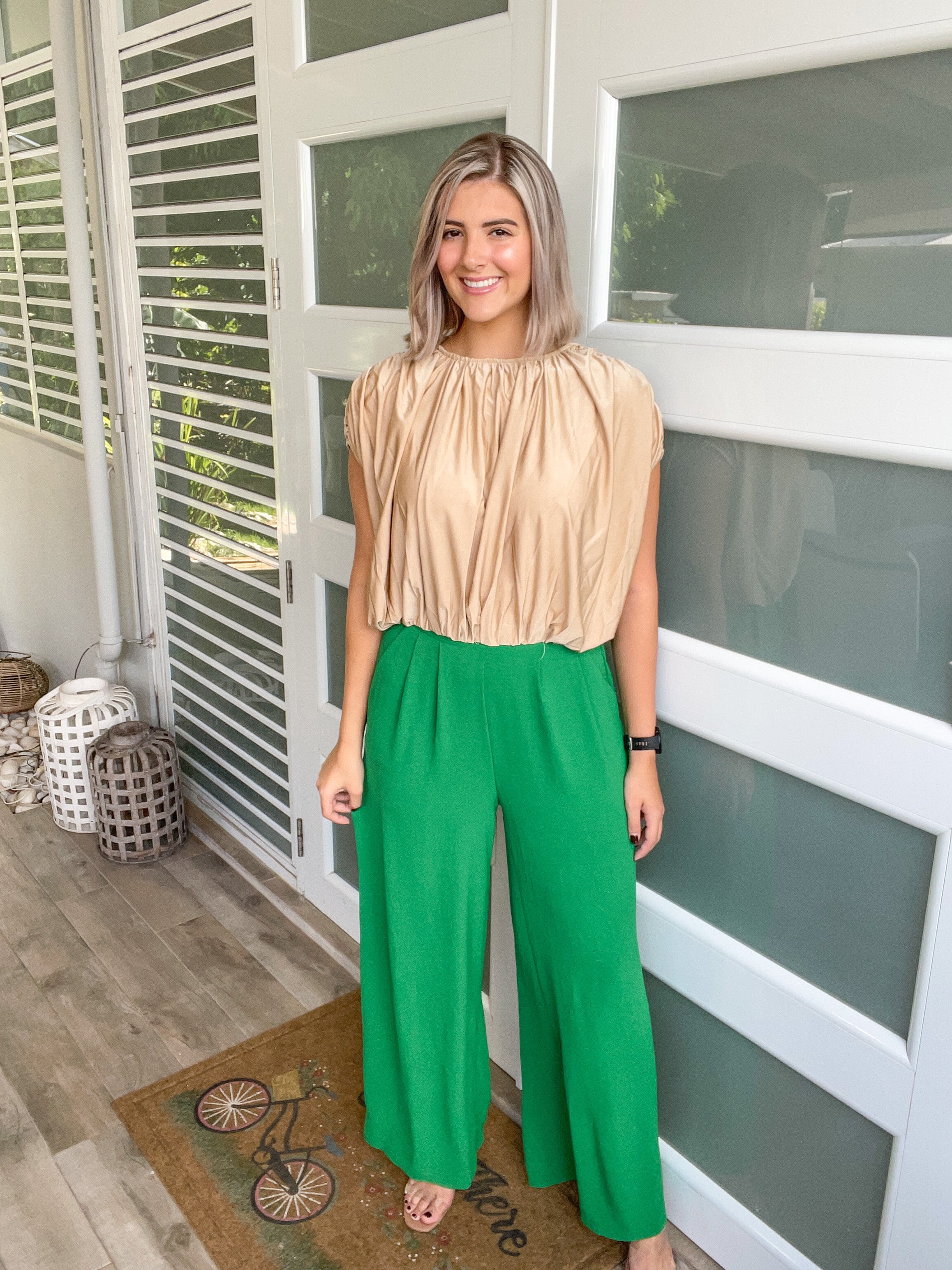 KELLY GREEN PALAZZOS