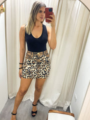 ANIMAL PRINT DENIM ILLUSION SET