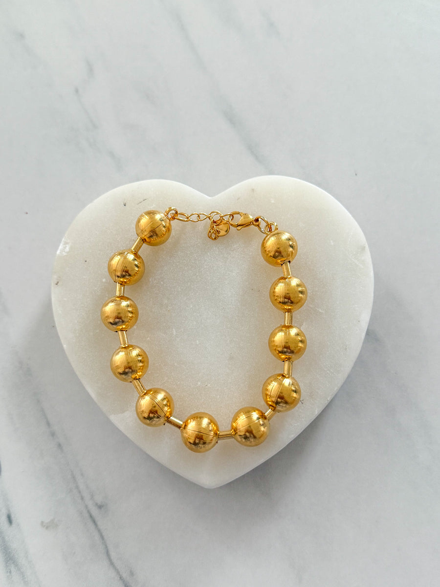 GOLD BALL BRACELET