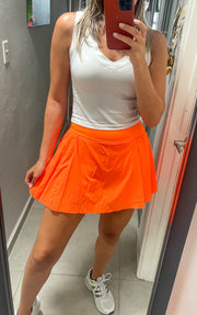 NEON ORANGE SKORT