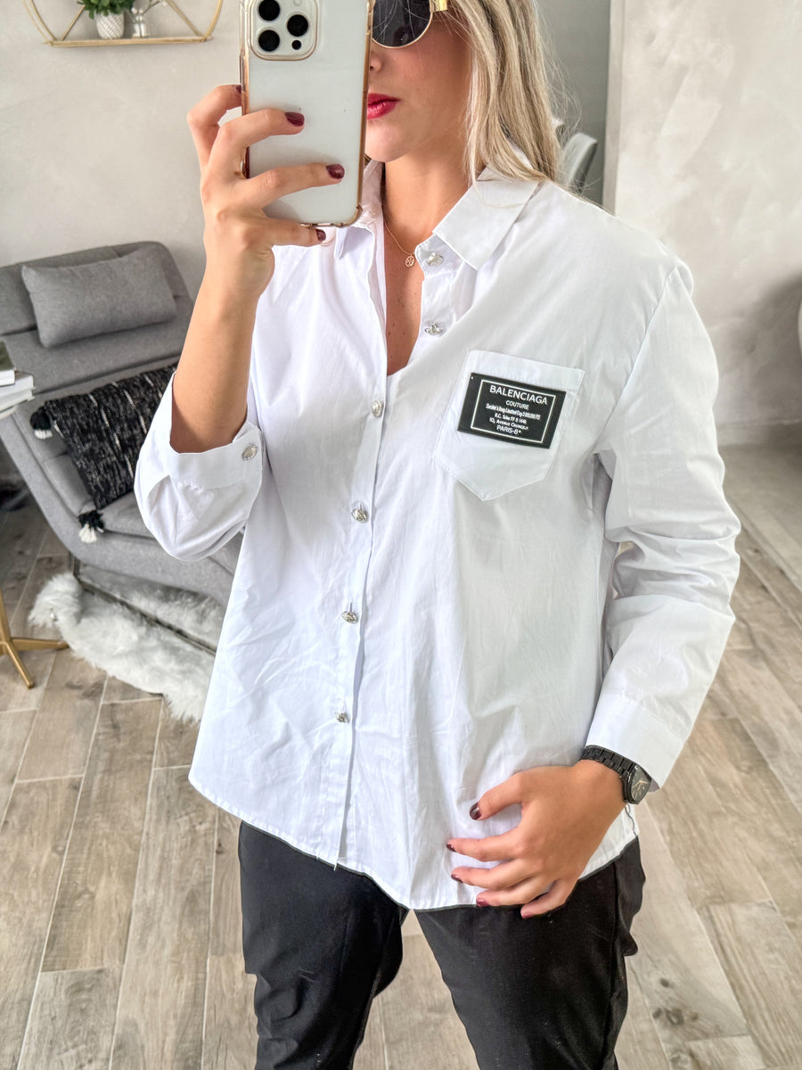 DESIGNER INSPO BUTTON DOWN BLOUSE