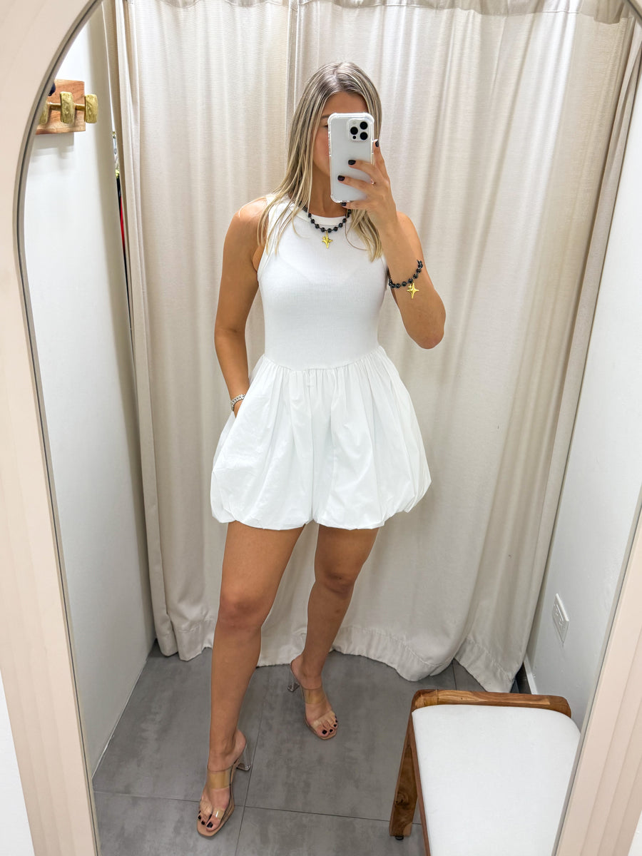 WHITE BUBBLE DRESS