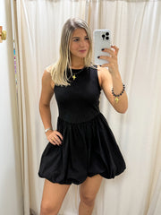 BLACK BUBBLE DRESS