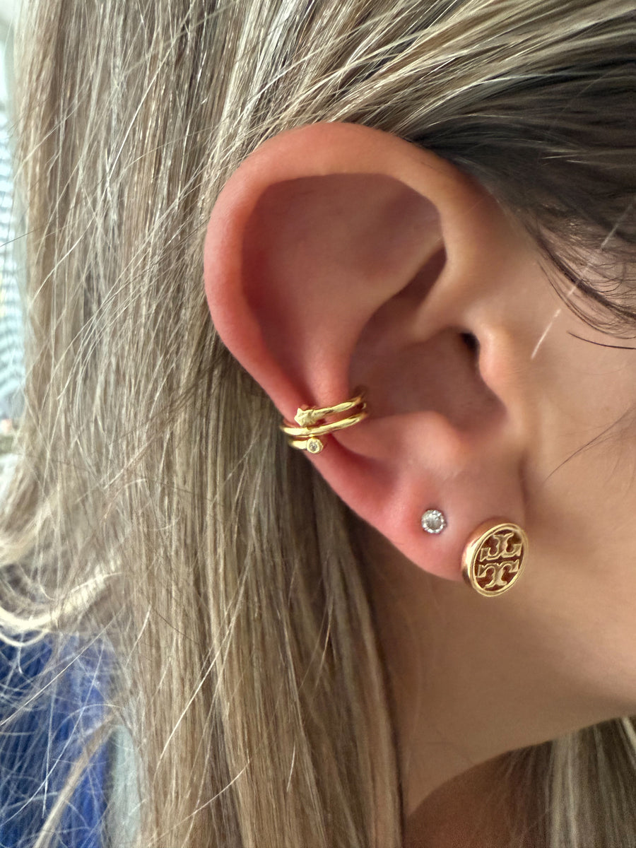 STAR/ZIRCONIA EAR CUFF