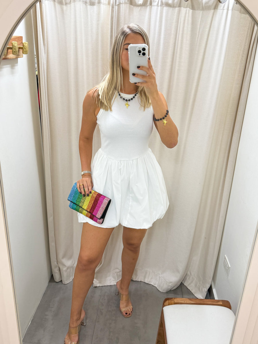 WHITE BUBBLE DRESS