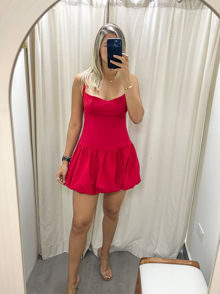 RED BUBBLE DRESS