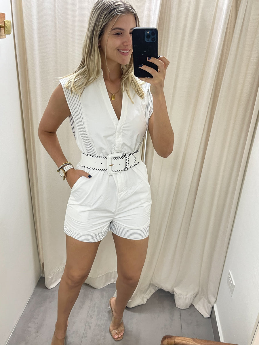 WHITE ELEGANT ROMPER