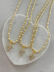 CROSS ZIRCONIA NECKLACE