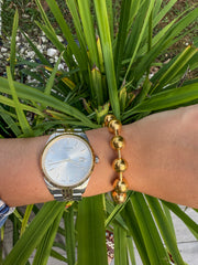 GOLD BALL BRACELET