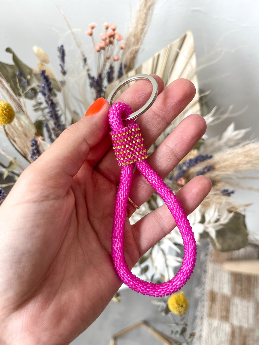 FUSCHIA KEYCHAIN