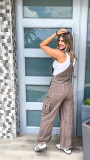 DARK MOCHA CARGO OVERALL