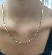 GOLD BALL NECKLACES