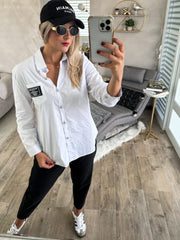 DESIGNER INSPO BUTTON DOWN BLOUSE