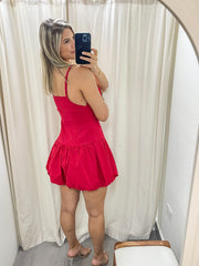 RED BUBBLE DRESS