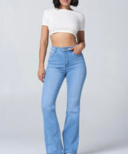 LIGHT DENIM HIGH WAISTED JEANS