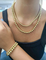 GOLD BALL NECKLACES