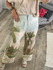 PANORAMIC WIDE LEG PANTS