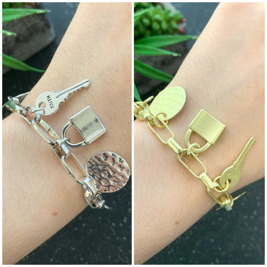 KEY & LOCK BRACELET