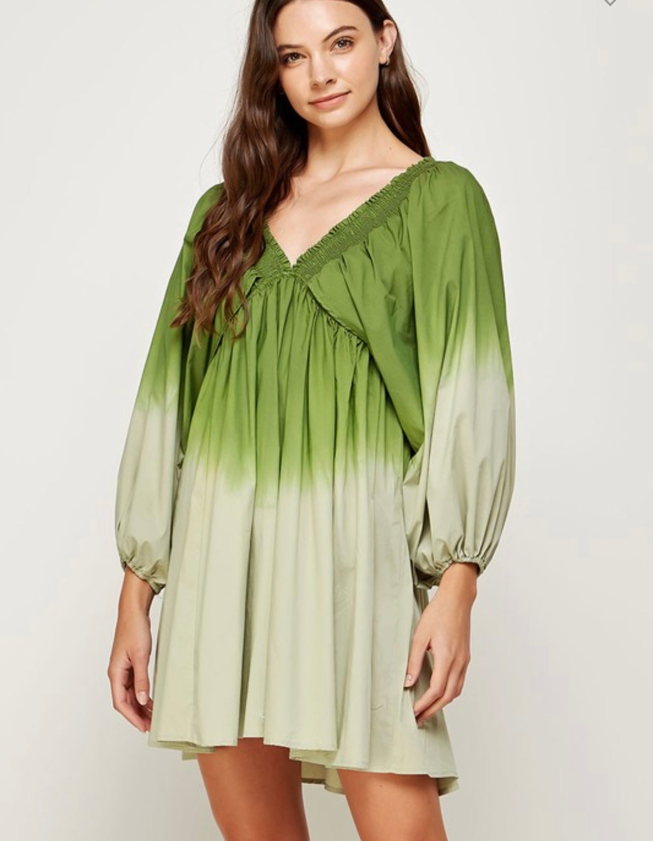 SAGE/OLIVE OMBRE DRESS